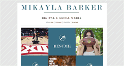 Desktop Screenshot of mikaylabarker.com